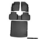 Floor Mat 2012-20ダッジジャーニー用のスマートライナーフロアマットセットとカーゴライナーブラック Smartliner Floor Mats S...