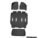 Floor Mat Maxlinerフロアマットと3列目の後ろのカーゴライナー17-20Pacificaの黒 Maxliner Floor Mats And C...