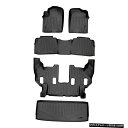 Floor Mat マックスライナーフロアマット3列セットとアルマダ用カーゴライナーブラック-QX56-QX80 Maxliner Floor Mats 3 R...