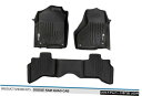 Floor Mat MAXFLOORMATフロント&リアフロアライナーマットセットブラック2010-18ラムクワッドキャブ MAXFLOORMAT Front ...