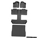 Floor Mat 全天候型フロアマットセット3列、シエナ7シート用カーゴライナーブラック All Weather Floor Mats Set 3 Rows ...