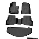 Floor Mat マツダCX-92016-2021の3列目の後ろにあるマックスライナーフロアマットとカーゴライナー Maxliner Floor Mats A...