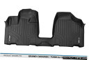 Floor Mat MaxLinerフロント1列フロアマットブロック2008-20グランドキャラバン/タウン&カントリー MaxLiner Front 1st ...