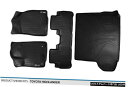 Floor Mat MaxLinerカスタム1st2nd / Cargo Behind 2nd Floor Mats Black for 14-19 Highl...
