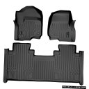 Floor Mat Smartlinerフロアマットブラック2017-20F-250 F-350スーパーデューティベンチシート Smartliner Floor Mats Black for 2017-20 F-250 F-350 Super Duty Bench Seats(2)
