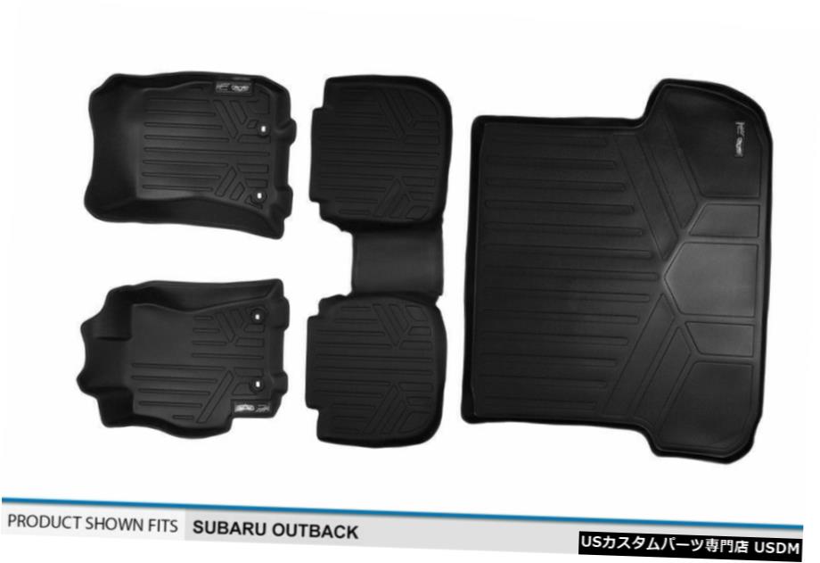 Floor Mat MaxLinerカスタム1st2nd＆Cargo Floor Mats Black for 15-20 Subaru Outback MaxLiner Custom 1st 2nd & Cargo Floor Mats Black for 15-20 Subaru Outback