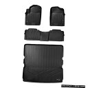 Floor Mat MaxLinerカスタム全天候型1st2 / Cargo Floor Mats Black for 11-18 QX56 / QX80 Ma...