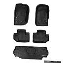 Floor Mat MaxLinerカスタム1st2nd / Cargo Floor Mat Set Blk for 15-18 Jeep Wrangler 2...