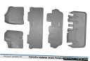 Floor Mat MAXFLOORMAT 1st / 2nd / 3rd / Cargo Floor Liner Mat Grey for 13-20 Sie...