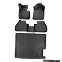 Floor Mat Smartliner全天候型フロアマットとカーゴライナーが11-17BMW X3用に黒に設定 Smartliner All Weather ...
