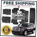 Floor Mat MAXFLOORMAT 1st / 2nd / 3rd / Cargo Floor Liner Mats Blk for 2015-20 C...