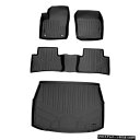 Floor Mat Smartlinerフロアマット2列セットとカーゴライナーブラック2018-2021トヨタC-HR Smartliner Floor Mat...