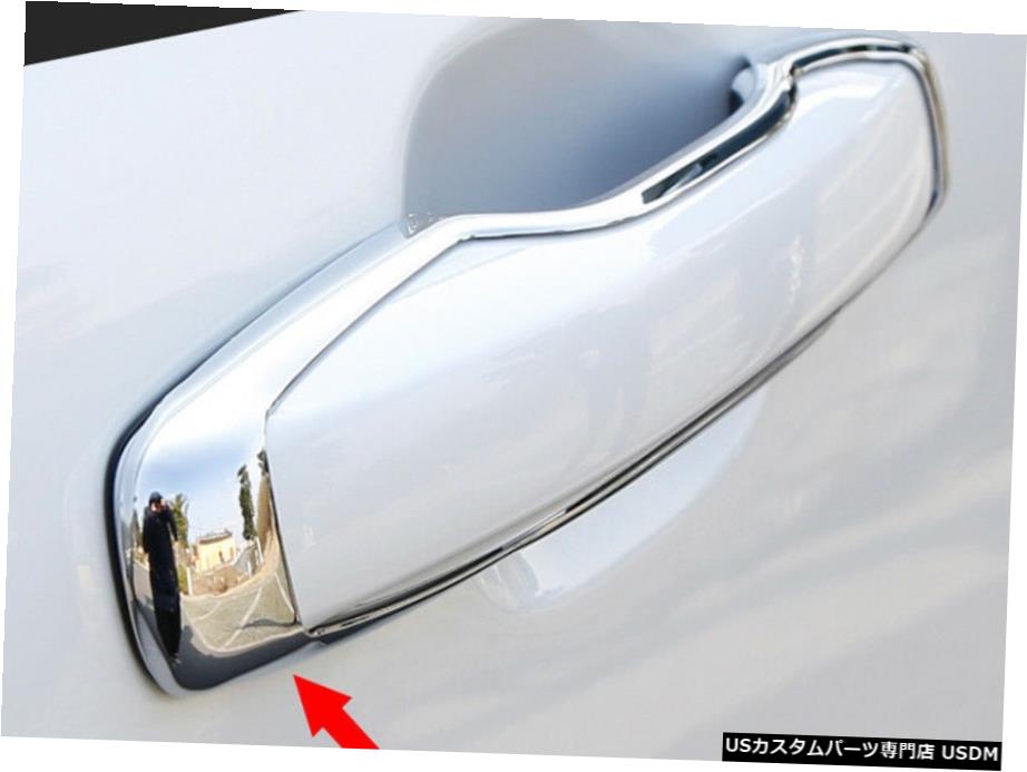 クロームメッキ ボルボXC602018-2020用ABSクロームドアハンドル中空スタイルカバートリム4個 ABS Chrome Door Handle Hollow Style Cover Trim 4pcs For Volvo XC60 2018-2020