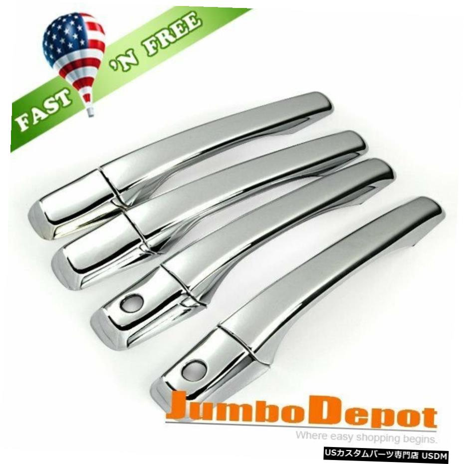 クロームメッキ 米国クロームドアサイドハンドルカバートリムフィット02-06三菱ランサーエボリューション US Chrome Door Side Handle Cover Trim Fit for 02-06 Mitsubishi Lancer Evolution