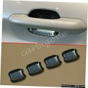 クロームメッキ フォードエクスプローラー2020-2021パーツ用カーボンファイバードアボウルカバーモールディングトリム Carbon Fiber Door Bowl Cover Mouldings Trims For Ford Explorer 2020-2021 Parts