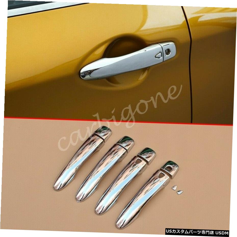 クロームメッキ 日産キックス2018-2020アクセサリー用クロームドアハンドルカバートリムオーバーレイ Chrome Door Handle Cover Trims Overlay For Nissan Kicks 2018-2020 Accessories