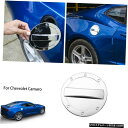 クロームメッキ シボレーカマロ2017-2019用クロームエクステリア燃料タンクドアカバーガスリッドキャップ Chrome Exterior Fuel Tank...