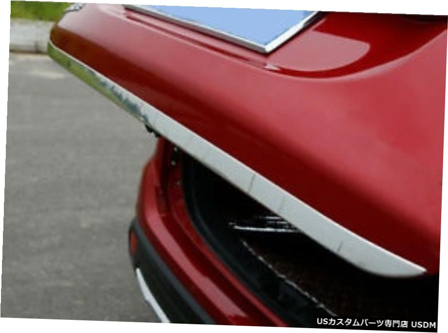 クロームメッキ 三菱アウトランダー20172018 2019クロームリアドアトランクリッドカバートリム For Mitsubishi OUTLANDER 2017 2018 2019 Chrome Rear Door Trunk Lid Cover Trim