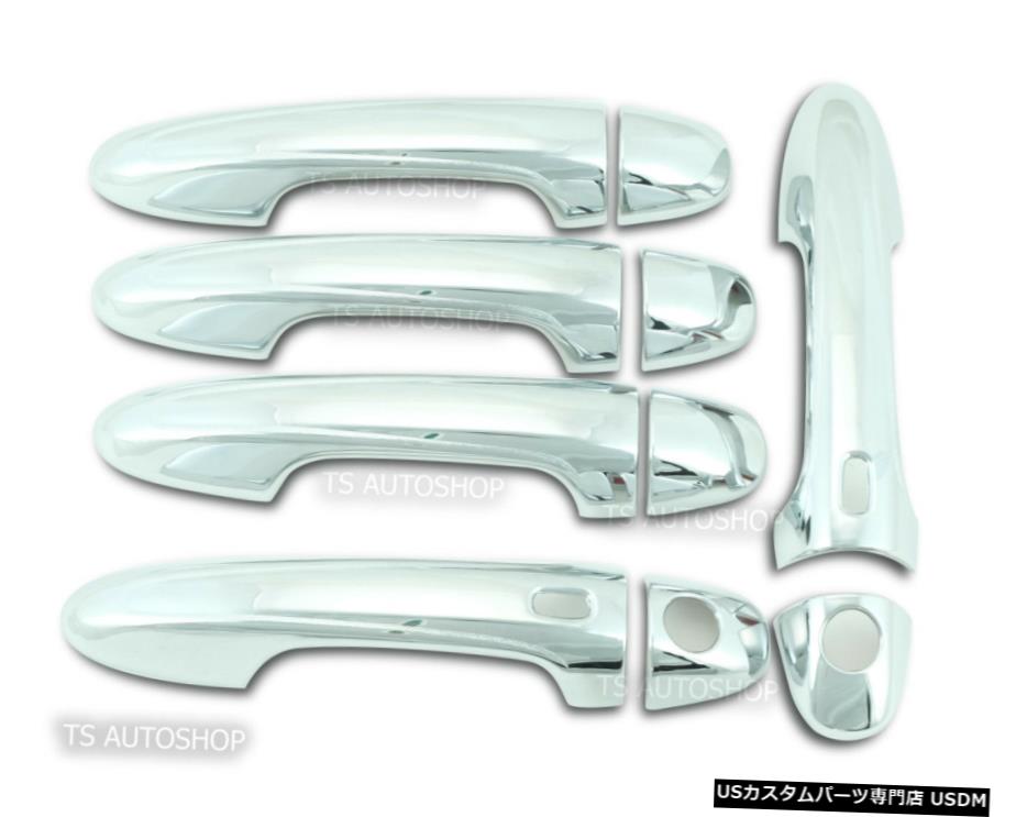 クロームメッキ Chrome 4dr Hand Handle Cover Smart Keyhole Fits Toyota Fortuner Sr5 Suv 2016