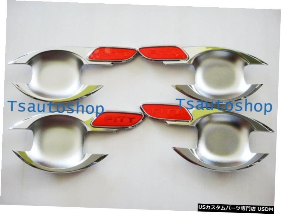 クロームメッキ Chrome 4 Door Handle Bowl Insert Cover For All New Isuzu D-Max D-Max 2012 V.5
