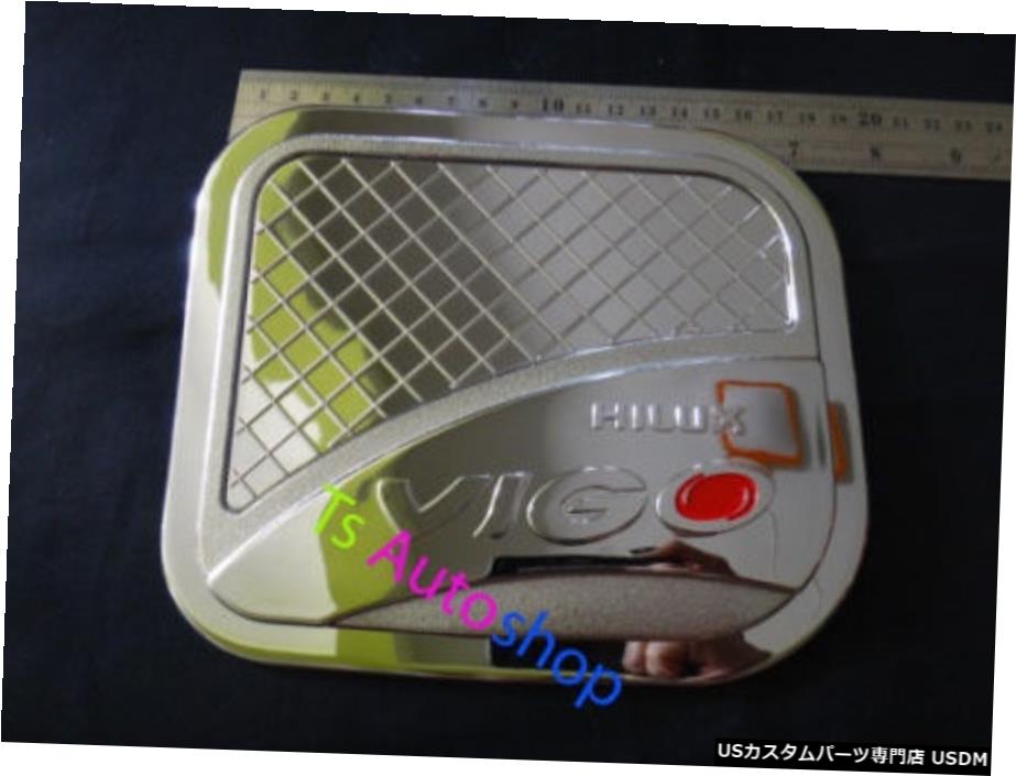 クロームメッキ トヨタハイラックスビーゴMK6MK7チャンプ2011-2014V.4用クロームフューエルキャップオイルカバートリム CHROME FUEL CAP OIL COVER TRIM FOR TOYOTA HILUX VIGO MK6 MK7 CHAMP 2011-2014 V.4