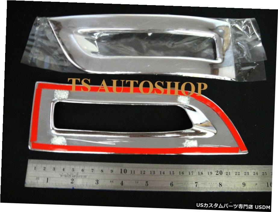 車用品 バイク用品 車用品 パーツ 外装 エアロパーツ Rear Chrome その他 その他 クロームメッキ 日産 ジューク4ドアハッチバック用クロームリアバンパーリフレクターカバートリム12 14 Chrome Rear Bumper Reflector Cover Trim For Nissan Juke 4door