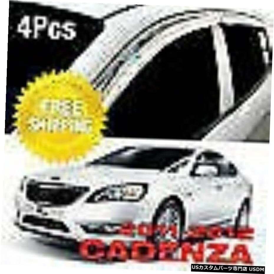 å Chrome Window Sun Vent Visor Rain Guards 4P K714 For KIA 2011-2016 Cadenza K7