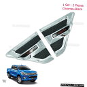 クロームメッキ Side Vent Fender Cover Chrome Trim 2 Pc To Toyota Hilux Revo 2015 2016 2017