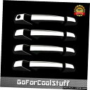 クロームメッキ Chevy Avalanche 07-13用クローム4ドアハンドルカバー(乗客Khなし) For Chevy Avalanche 07-13 C...