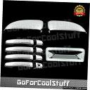 クロームメッキ For Ford Explorer 11-14 Chrome Top Half Mirror, Door Handle, Tailgate Co...