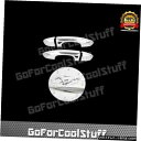 クロームメッキ Fit 2015-2016 Ford Mustang 2 Door Handle Chrome Covers+Gas Cap Cover(2)