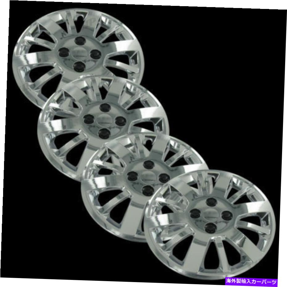 Wheel Covers Set of 4 新しいホイールカバーフィット2005 2010シボレー・コバルト15" クロームラグは4のセットをカバー New Wheel Covers Fits 2005 2010 Chevrolet Cobalt 15" Chrome Lug Covers Set of 4