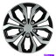 Wheel Covers Set of 4 パイロットホイールがスパイダーパフォーマンス4の15インチブラック/シルバーABSプラスチックセットをカバー Pilot Wheel Covers Spyder Performance 15 Inch Black/Silver ABS Plastic Set of 4