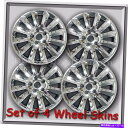 Wheel Covers Set of 4 4クロームクライスラー300のホイールスキンホイールキャップ2011から2014年17