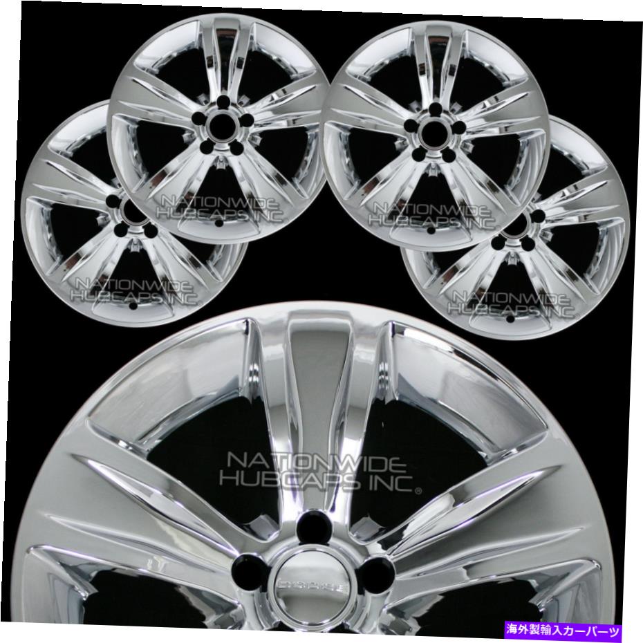 Wheel Covers Set of 4 4つのフィットダッジチャレンジャー2015から17クローム18