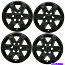 Wheel Covers Set of 4 4 BLACK 200714 GMC SIERRA YUKON 17