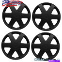 Wheel Covers Set of 4 4新しいOEMマットブラック15