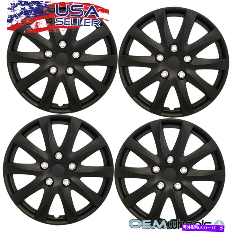 Wheel Covers Set of 4 4 NEW OEMマットブラック16