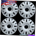 Wheel Covers Set of 4 4 NEW OEM SILVER 15 ホイールキャップは アウディCAR CENTER QUATTROホイールセットをカバーFITS 4 NEW OEM SILVER 15 HUBCAPS FITS AUDI CAR CENTER QUATTRO WHEEL COVERS SET