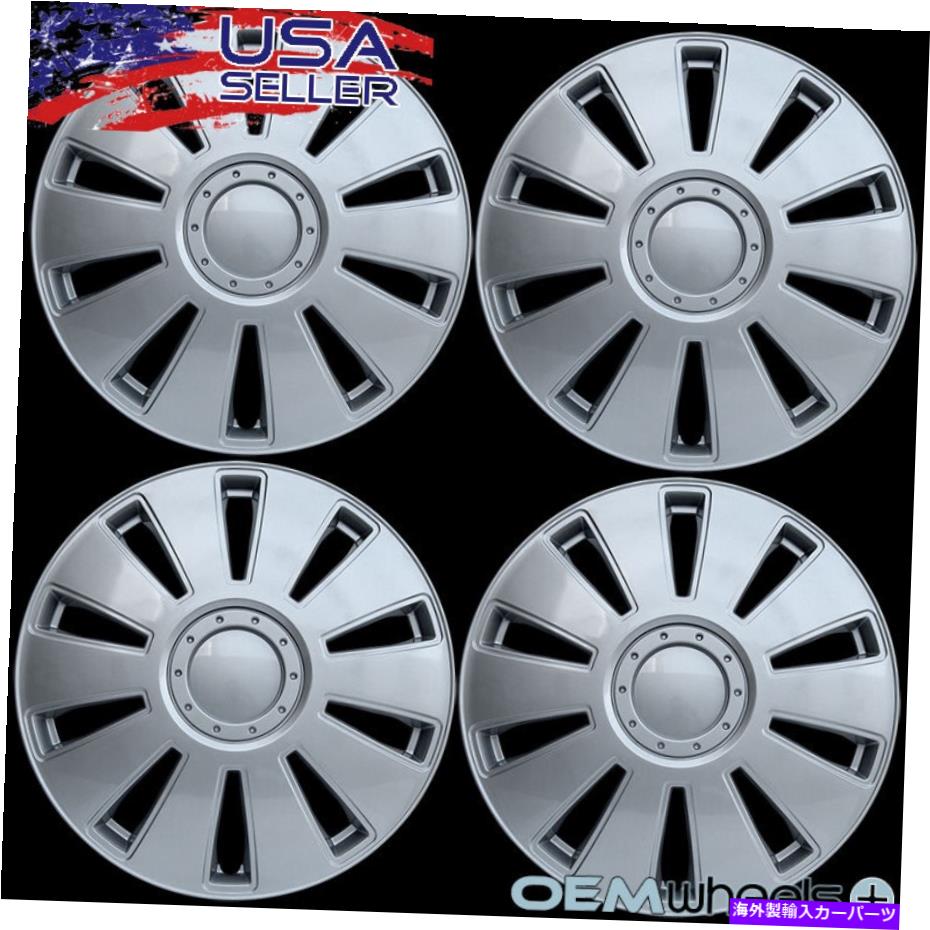 Wheel Covers Set of 4 4 NEW OEMのSILVER 16