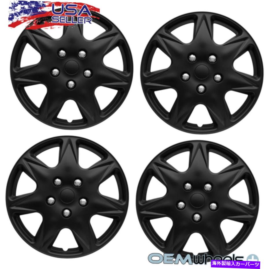 Wheel Covers Set of 4 4 NEW OEMマットブラック16