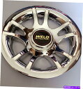 Wheel Covers Set of 4 ゴルフカートクロームハブキャップ4つのキャップカバーウェルドレーシング金の8
