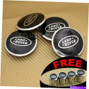 Wheel Covers Set of 4 4 SHINY BLACK FINISHロゴWHEEL CAP HUB CENTER米国の販売人の63ミリメートル2...