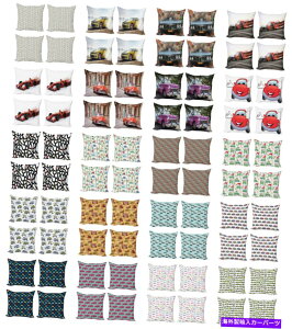 Wheel Covers Set of 4 4つのサイズのソファーのための4ベッドのAmbesonne車のテーマクッションカバーセット Ambesonne Car Theme Cushion Cover Set of 4 for Couch and Bed in 4 Sizes