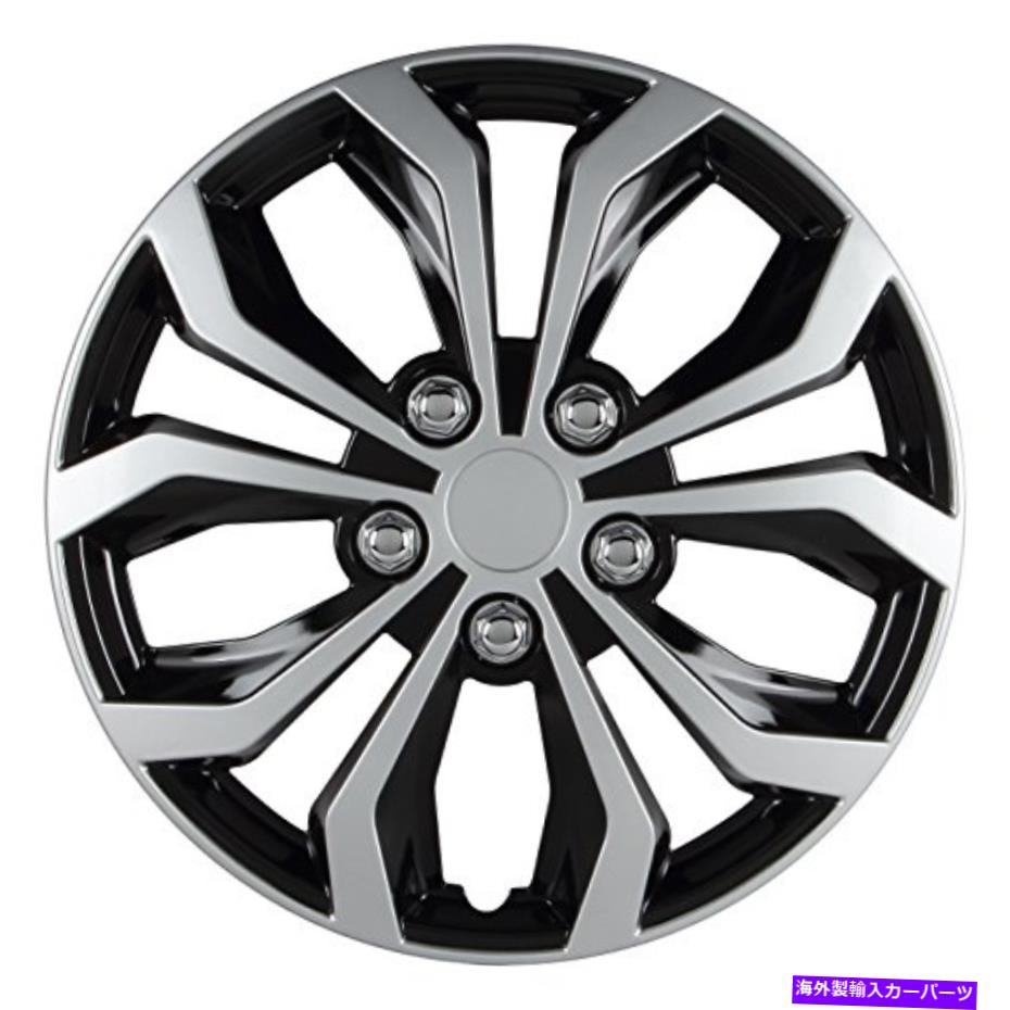 Wheel Covers Set of 4 パイロット自動車WH553-16S-BSユニバーサルフィットスパイダーホイールカバー[4の設定] Pilot Automotive WH553-16S-BS Universal Fit Spyder Wheel Cover [Set of 4]