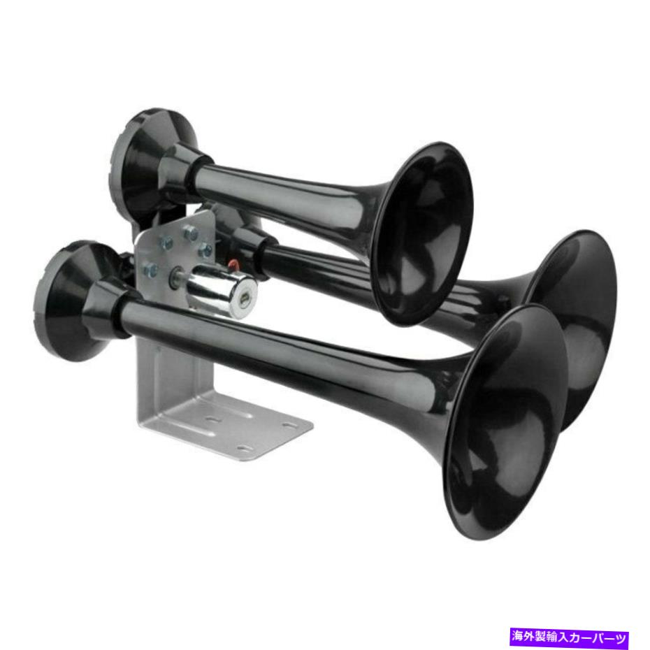 Train Horn Wolo 847シベリアエクスプレス3トランペット黒電車エアホーン Wolo 847 Siberian Express 3..