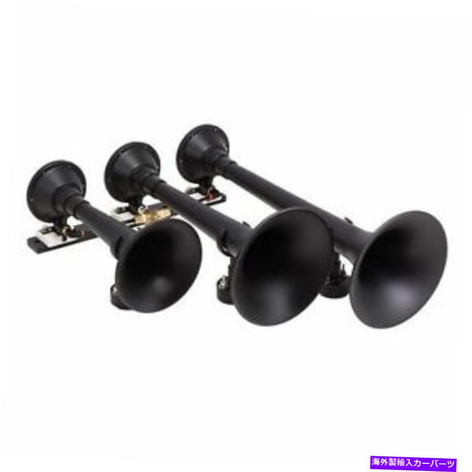 Train Horn Kleinnۡ730ȥץ֥åż֥ۡw /åץ졼ɥХ֥֥ Kleinn Air Horn 730 The Demon Triple Black Train Horn w/ Upgraded Valve Assembly