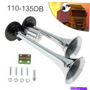 Train Horn 24Vヘビーデューティスーパーボート電車車の車両用ラウドデュアルトランペット列車エアホーン 24V Heavy Duty Super Loud Dual Trumpet Train Air Horn for Boat Train Car Vehicle(2)