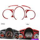 Carbon fiber Internal 日産370Z 2009年から2020年のためにレッドカーボンファイバーインナーフロントダッシュボードエッジカバートリ...