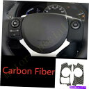 Carbon fiber Internal レクサスCT200h 2011年から2017年のためにカーボンファイバーインナーステアリングホイールボタンカバーフレーム Carbon Fiber Inner Steering Wheel Button Cover Frame For Lexus CT200h 2011-2017